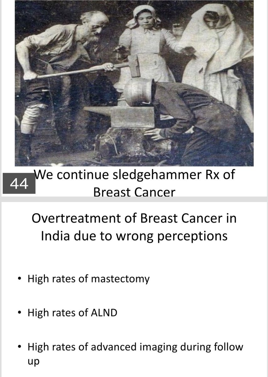 Today we discussed this RCT @NEJM in @DOSNSCBMC. Despite enough evidence we continue to overtreat #breastcancer in #India . @DOSNSCBMC is trying to disrupt this practice and together WE WILL. Empowering the most underserved patients and they are doing the rest #Medtwitter