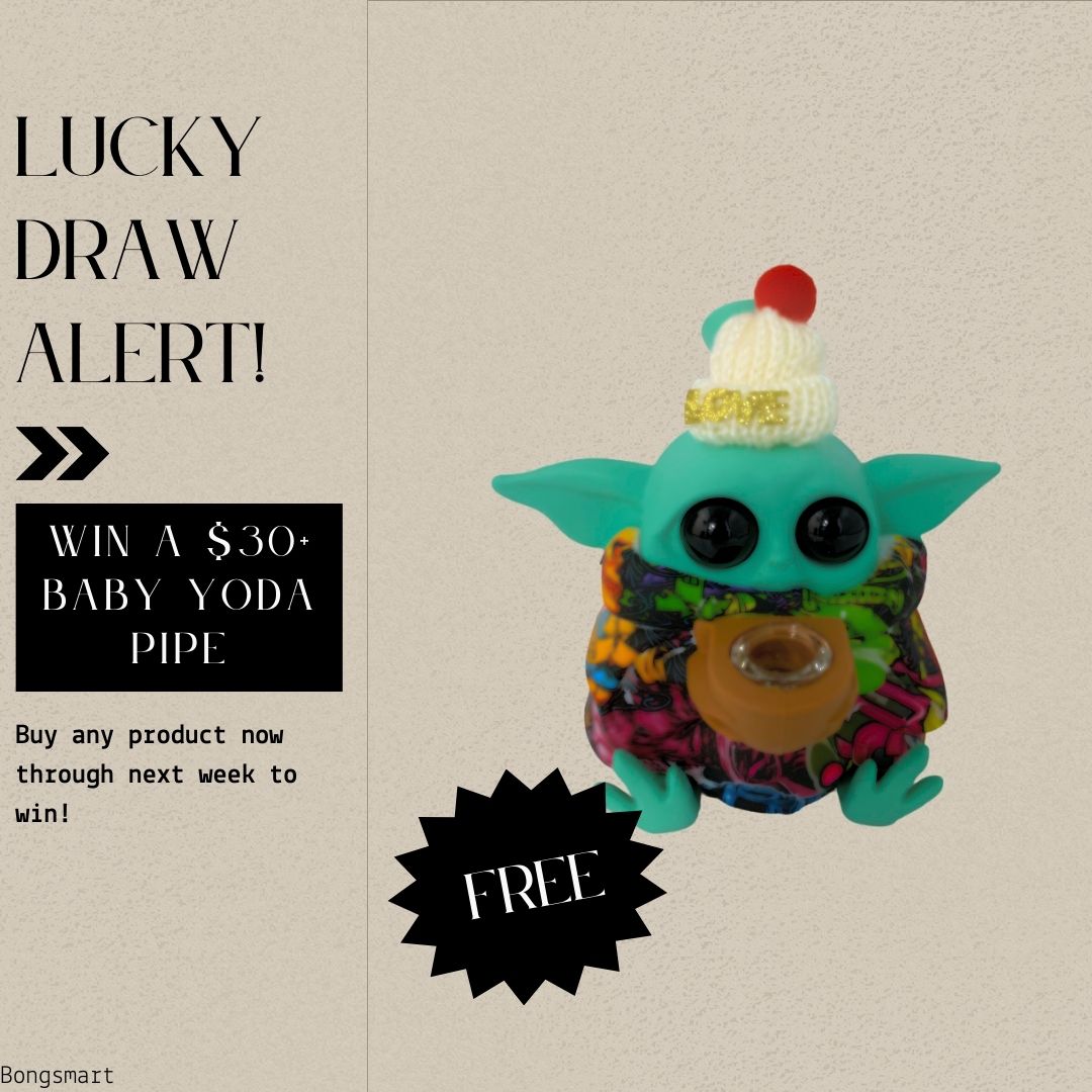 bongsmart's tweet photo. 🚨 Don't miss out! 🚨 To celebrate our early 420 month, we're hosting a lucky draw! 🍀 Purchase any product from now until next week and get entered to win a Baby Yoda Bong! Can you believe it? Don't wait, shop now for your chance to win! 🌿💨#luckydraw #giveaways #starwars #yoda https://t.co/n7ks8dlBIX