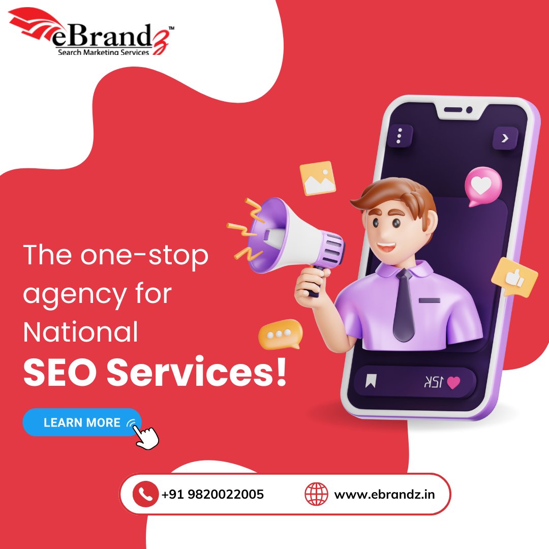 The SEO specialists at eBrandz offer top-notch support to boost your website's visibility across the nation. Get started here 👉 ebrandz.in/seo-packages/
#socialmedia #googleads #digitalmarketingagency #payperclick #branding #advertising