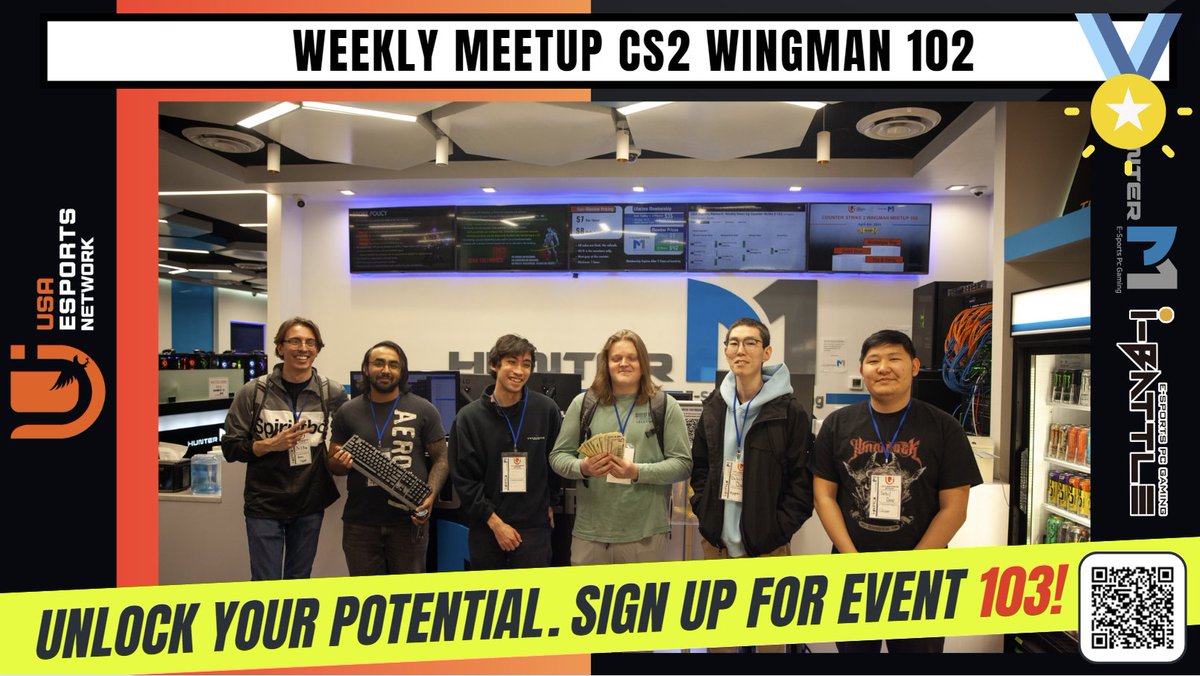 HunterM_esports's tweet image. The CS2 2v2 meetup this Saturday is just around the corner! Who will be able to stop Nostalgia Trip this time? As many of you know, Nostalgia Trip has emerged as the champions in both the recent 2v2 and 5v5 tournaments. They're not just skilled players; their sportsmanship is…