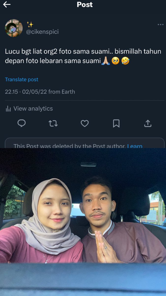 Bahahahaaa tahun 2022 ngetweet ini, 2024 terlaksana juga akhirnya🤣🙏🏻 masyaallah