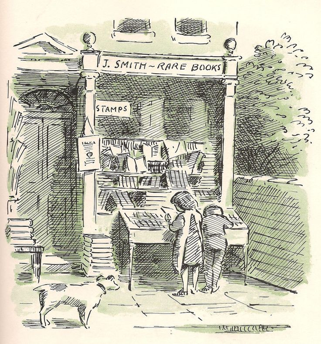The best way to begin a weekend is to stop in a bookshop and buy a book. Or two. 

(Edward Ardizzone)