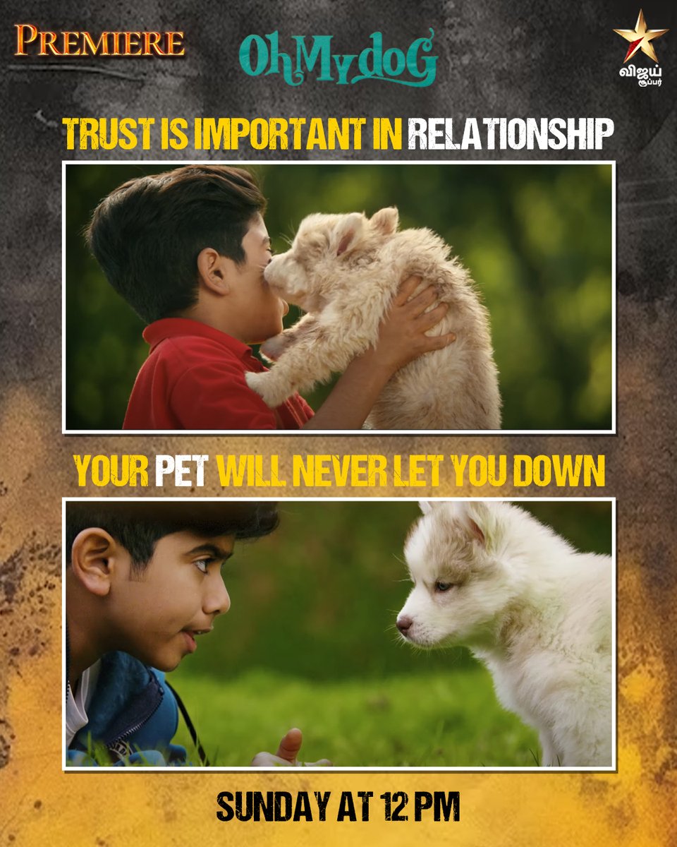 A dog loves you more than you love yourself

#VijaySuper #SuperCinema #OhMyDog