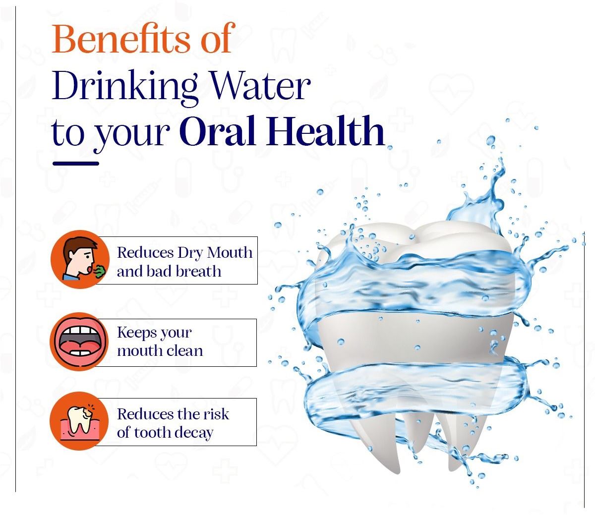 Start your Friday with a smile by staying hydrated.  Drinking plenty of water helps wash away food particles and bacteria, reduces dry mouth, and promotes saliva production, which is essential for protecting your teeth and gums. Have a refreshing day ahead! #oralhealth