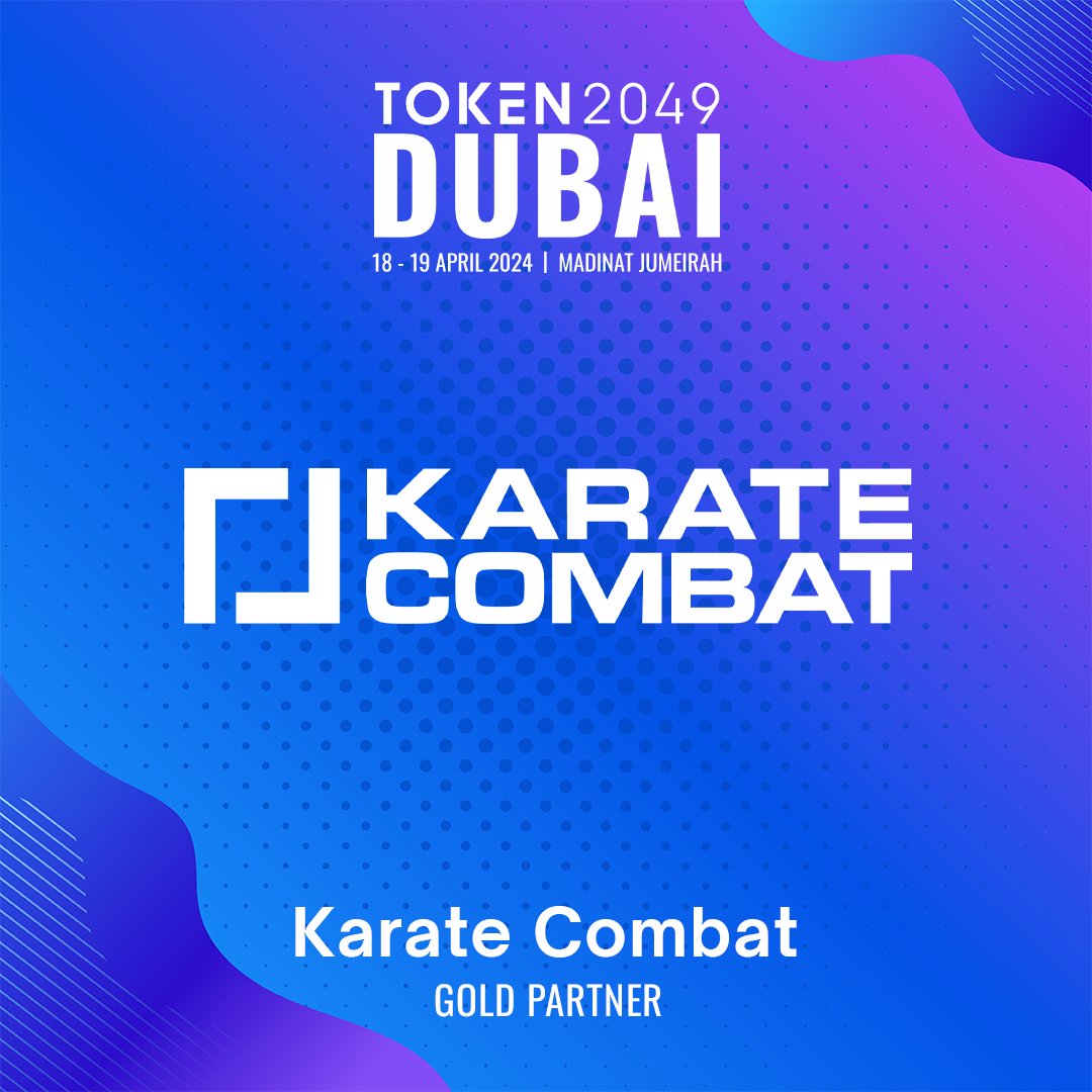 Meet @KarateCombat, Gold Partner at #TOKEN2049 Dubai. Karate Combat is the world's premier full contact striking league and the first pro sport governed and gamified by a token, $KARATE. Catch KC45 in Dubai on April 20th. Learn more: karate.com