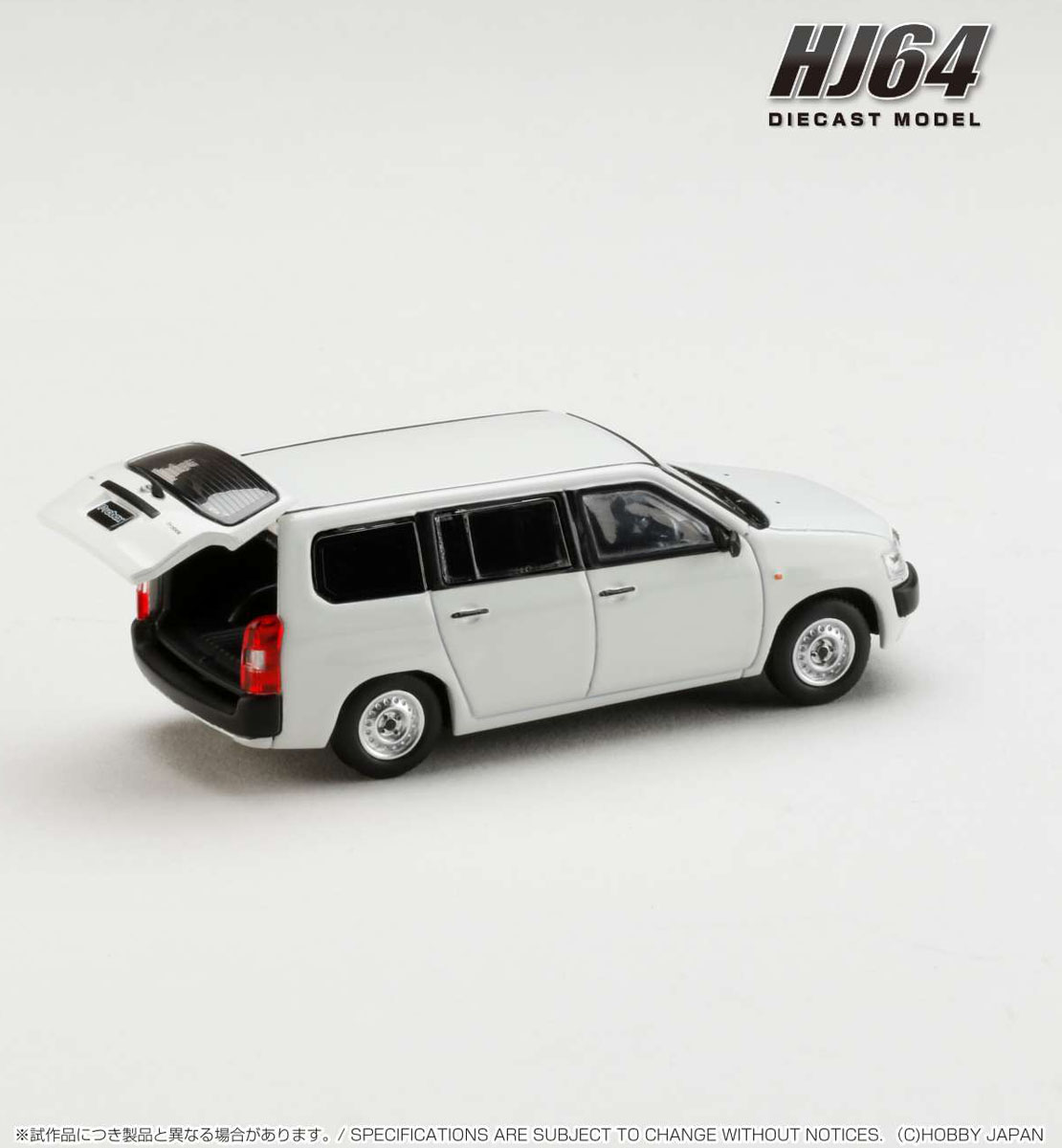 hobbysearch_mc's tweet image. 【ミニカー予約】Hobby JAPAN(ホビージャパン) HJ64
1/64 トヨタ プロボックス GL
予約開始です！→ 1999.co.jp/search?typ1_c=…
DXに続きGLが予約開始！
リアガラスがスモークガラスになり、リアワイパーを装備しています。
#ミニカー #プロボックス #PROBOX #商用車 #Toyota #トヨタ #DiecastCar