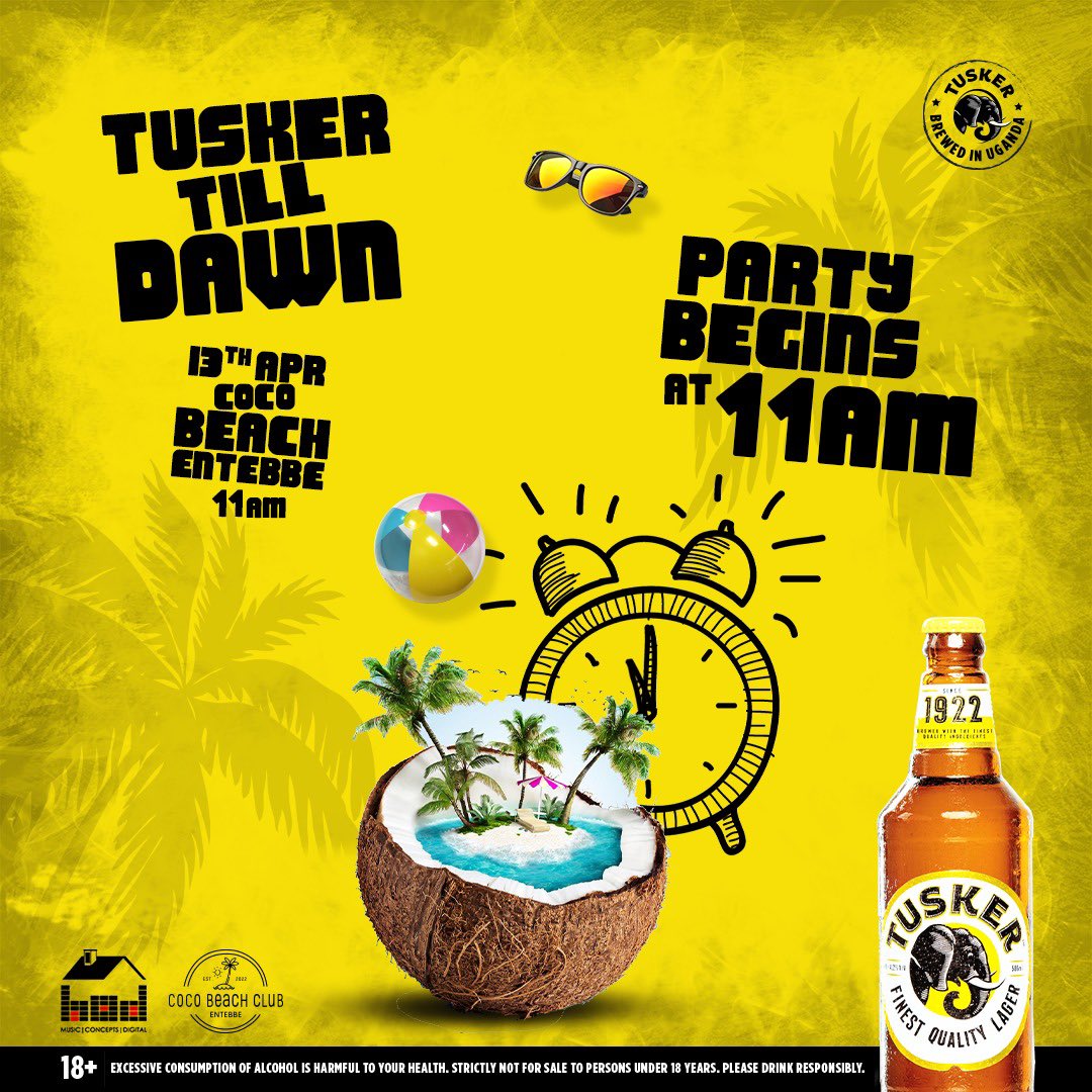 Tomorrow, we take the day party to Coco Beach!! 🏖️🌊🤩 #TuskerTillDawn