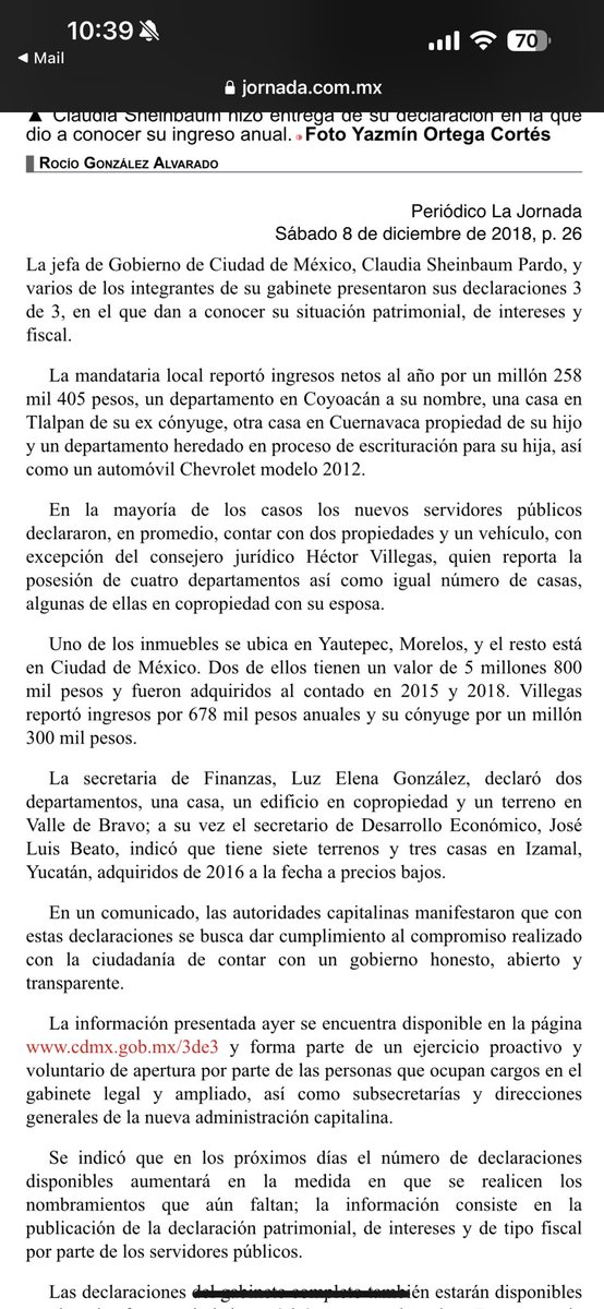 🟥Elección personal: Claudia Sheinbaum opta por vivir en un departamento rentado a pesar de tener propiedades al inicio de su mandato en el gobierno de la CDMX.  #ClaudiaSheinbaum <a href="/goliveros/">GONZALO OLIVEROS</a>