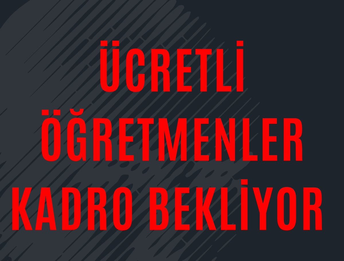 Diploma desen var. Tecrübe desen var. Kpss puanı desen var. #BanaGöre ücretli öğretmenlere kadro hakkı tanınmalı. @Yusuf__Tekin @tcmeb @nowhaber @nowtvturkiye @ezgigozeger