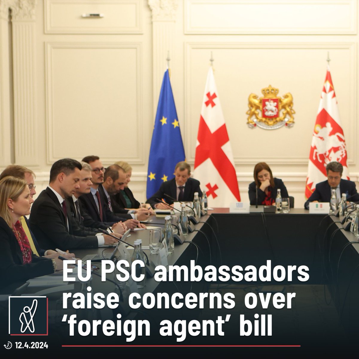 “The time is short, and the time is now to implement the Nine Steps and avoid any decisions that could obstruct the way toward the EU,” Members of the EU Political and Security Committee stated following their visit to Georgia, raising concerns about‘foreign agent’ bill.