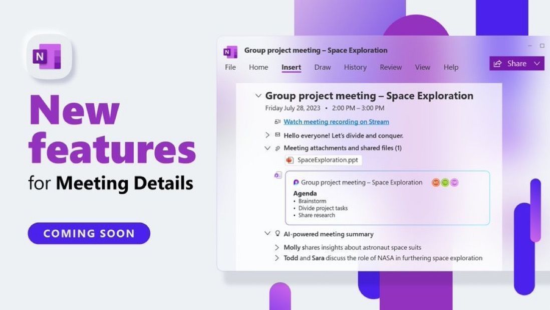 These new features in #OneNote can help streamline the way you collaborate! 🤝 Learn more about updates to Meeting Details and when you can start using them. techcommunity.microsoft.com/t5/microsoft-3… 📝💻 #MIEExpert