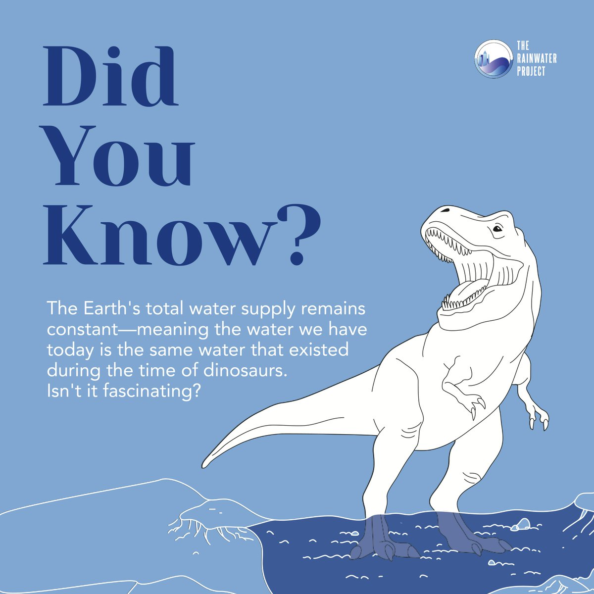 The Earth's water remains constant, echoing through epochs. Let's embrace water conservation to secure a sustainable future for generations to come. . . . . . . . . #TheRainWaterProject #MakeIndiaBetter #DidYouKnow