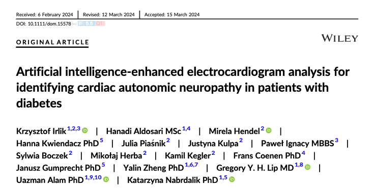 #ArtificialInteligence enhanced electrocardiogram analysis for identifying cardiac autonomic neuropathy in patients with #diabetes @LHCHFT @LJMU_Health @LivHPartners @affirmo_eu @ARISTOTELES_HE @TARGET_horizon …ubs.pericles-prod.literatumonline.com/doi/10.1111/do…