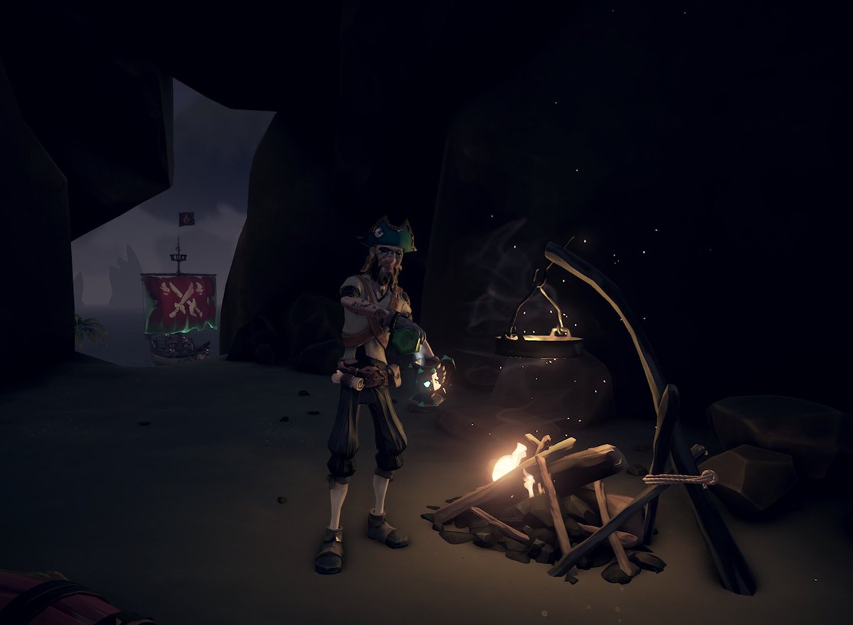 @SeaOfThieves this thing on? 3 yrs + 1 day of #dailyfirelight ( old faithful isle ) #BeMorePirate