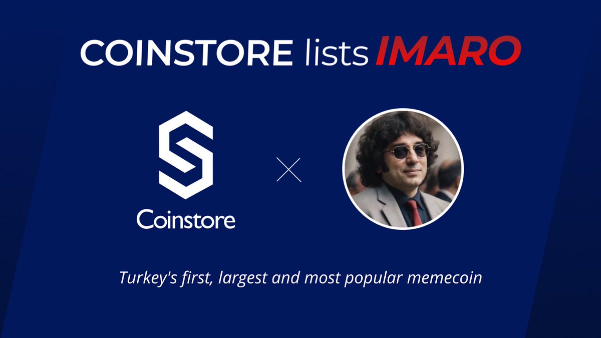 Notable figures in the cryptocurrency world are taking notice of Turkey's leading memecoin, $IMARO, despite its young 💎. Visit Coinstore Exchange to learn about Turkey's best memecoin! 🎉

h5.coinstore.com/h5/signup?invi…

#IMAROToTheMoon #Coinstore
@imarocoin @CoinstoreExc