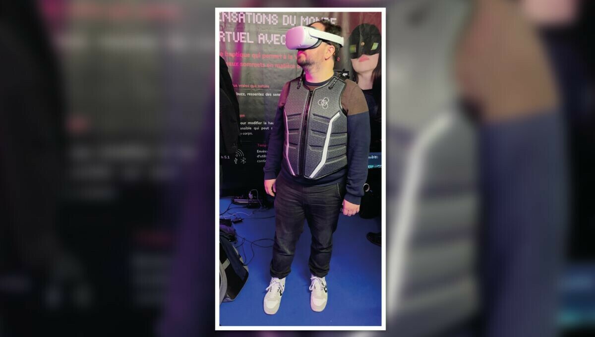 La technologie haptique, ou comment ressentir dans la vraie vie les sensations physiques du monde virtuel. ➡️ l.franceinter.fr/Zq6

@Gubalda était à @lavalvirtual pour #Le69Inter.

#VR #AR #tech