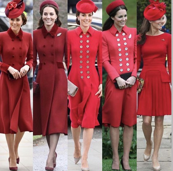 #PrincessOfWales Fashion Styles Is it Blues or Reds