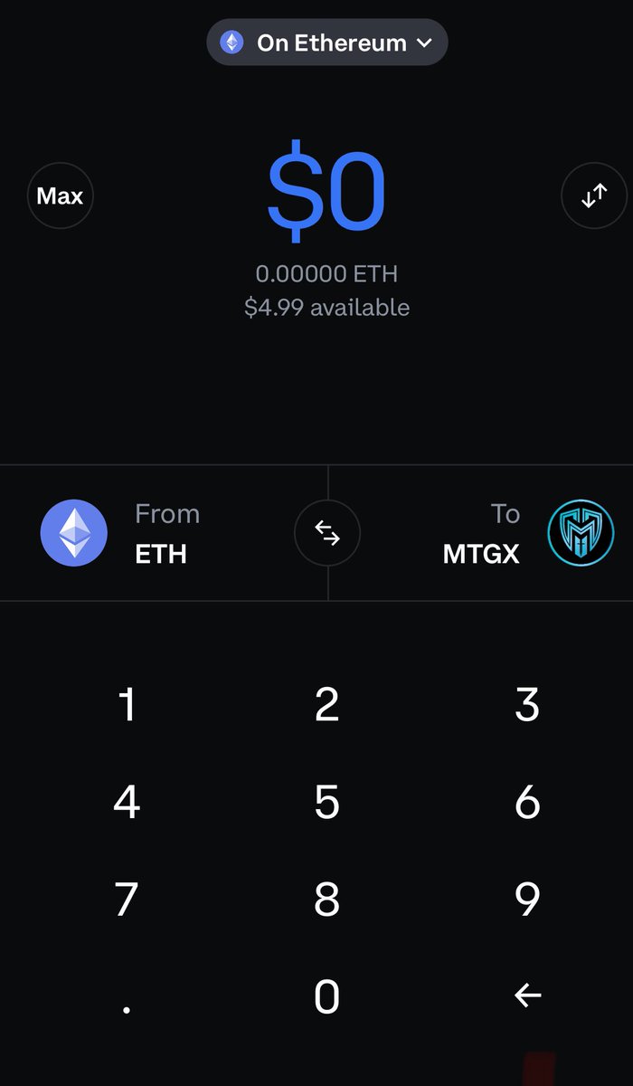 You can now swap Eth for #MTGX 
ON #CoinbaseWallet !!! 
This is just the start FOR #montagetoken ……. 
🔥💎🔥💎🔥💎🔥💎🔥💎🔥💎🔥

GET READY !!!! BAG UP !!! 
And DIAMOND HAND !! 

Lmc 
Low Hc
