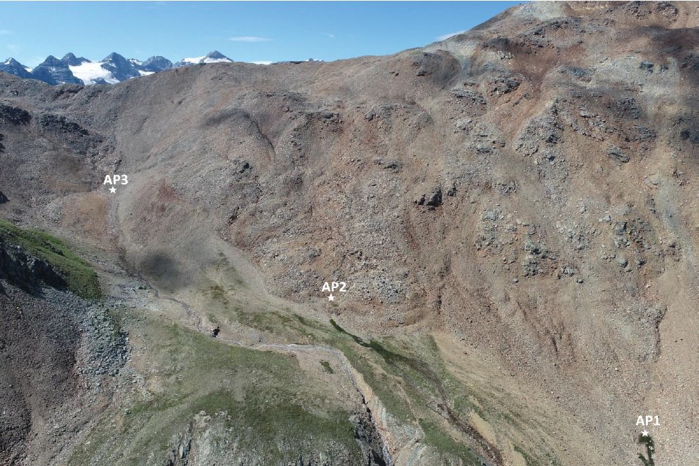 More than one ton of aluminum, fluoride, nickel, zinc and manganese are mobilized each year  from this rock glacier in the swiss alps #ClimateCrisis #permafrost