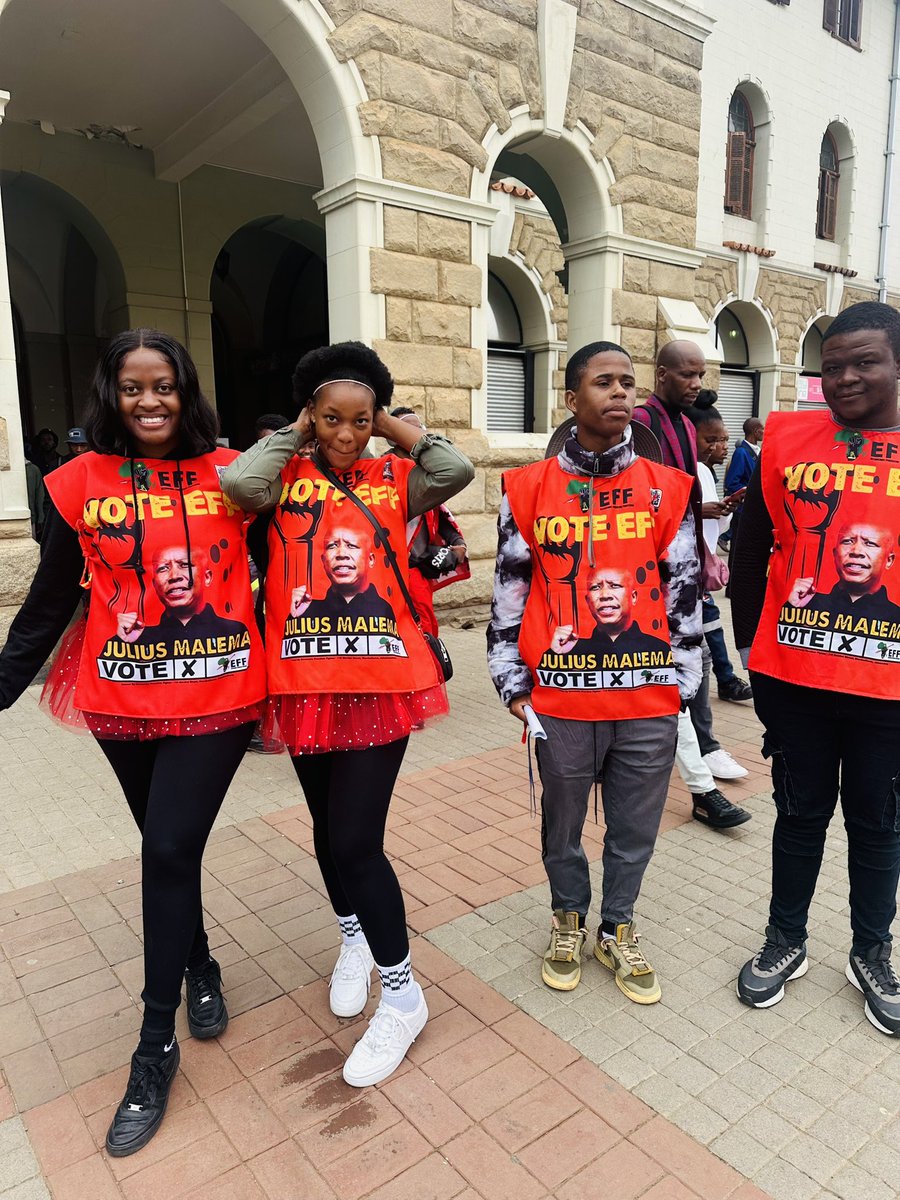 Ready for the train mobilisation. We will be doing the lord’s work, preaching about the EFF manifesto to our people who use the Metro Rail. We will be asking them to go out in their numbers to vote for the EFF. The Youth votes EFF. #VoteEFF2024