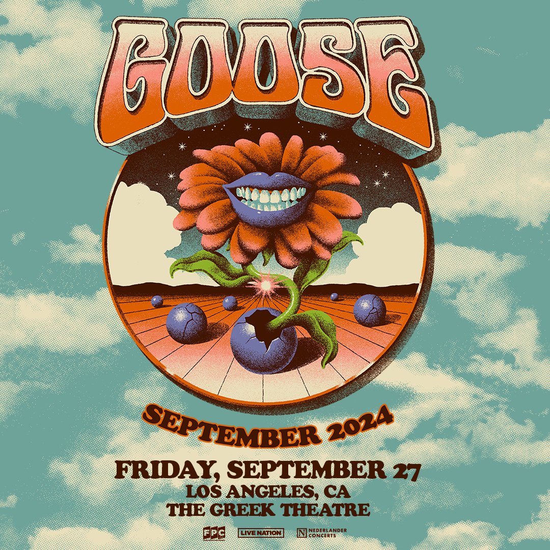 🧡 Members Only: Goose make their way to The Greek Theatre on September 27! Tickets on sale now at Ticketmaster.com #giveaway #thesocalsound #livemusic #concerts #goosetheband