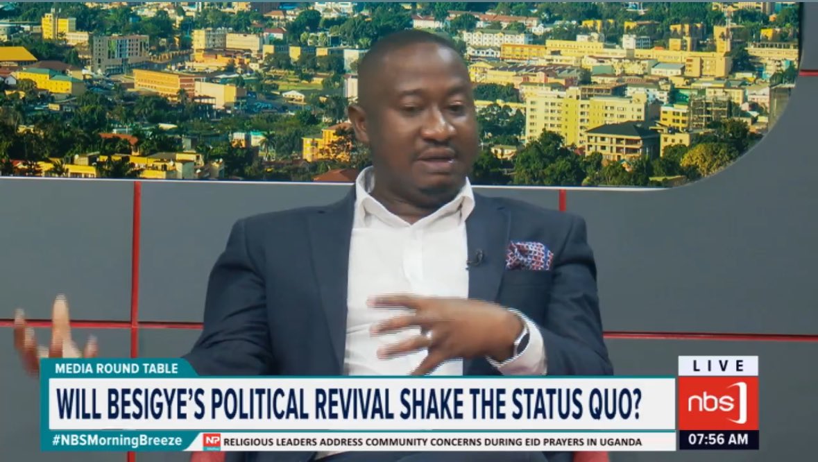 .@SolomonSerwanjj: This country should grow into issue-based politics so that we don't just vote for the bus or umbrella.

 #NBSMorningBreeze #NBSUpdates