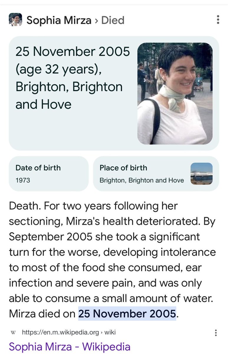 Just to remind everyone who does not understand what this means back in 2005 Sophia lost her battle because psychiatrists could not or would not understand the physical PEM In law you cannot plead ignorance of facts? #DontLetMEDie