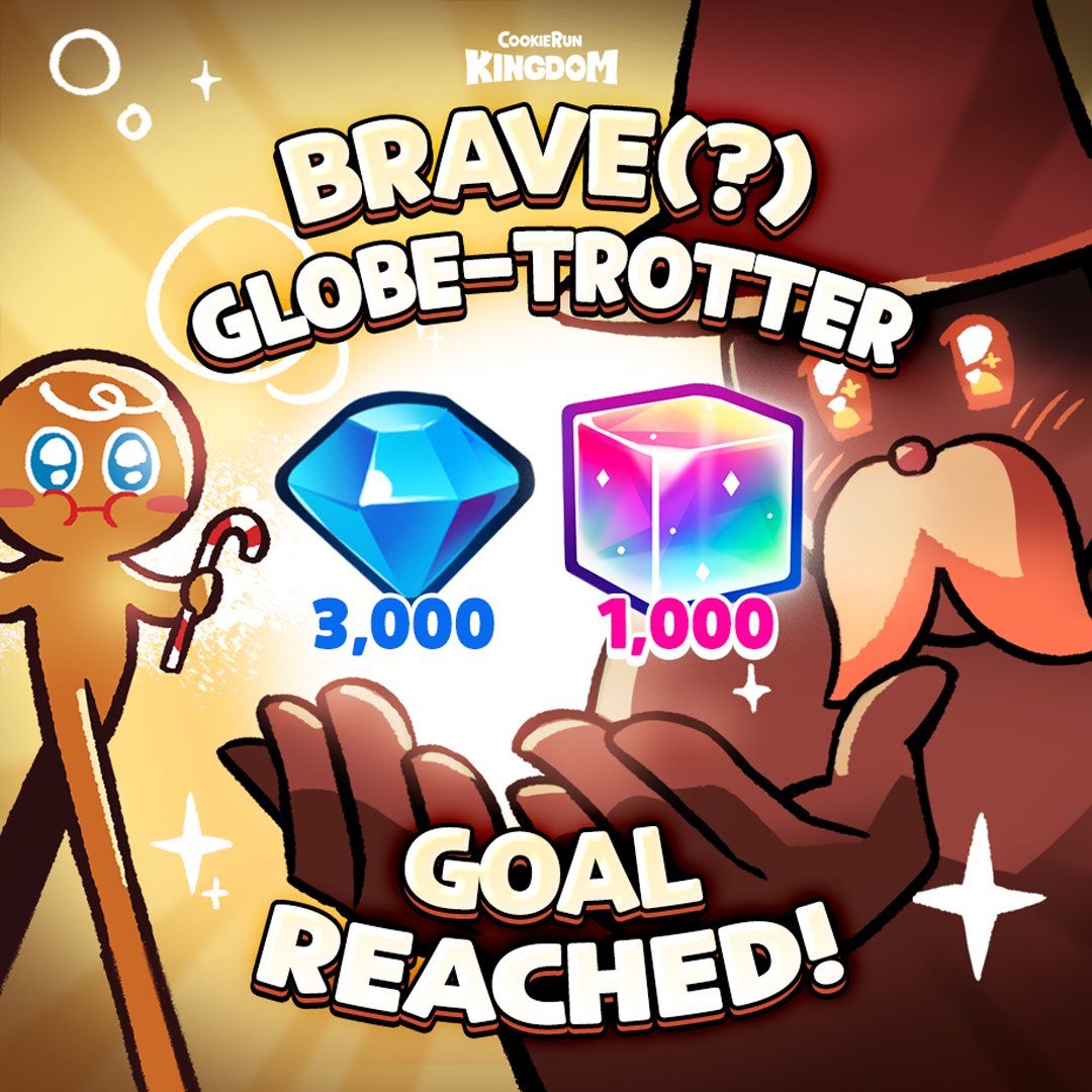 Our rather odd #GingerBrave ran and reached the land beyond the oven! 🚶 The friends we met along the way were strange as well 👀 But we had so much fun running with you! 🥰 We prepared gifts to thank everyone, so check your in-game mailbox! 🎁 #CookieRun #CookieRunKingdom