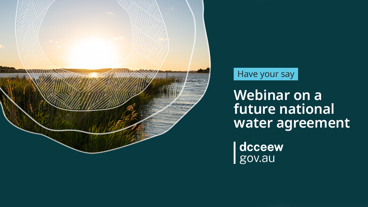 As part of the now open public consultation to help develop a new national agreement on water, we're holding a 90 min webinar starting at 11am on 19 April. Find out how you can help shape Australia’s water future. Register here: brnw.ch/21wIK15