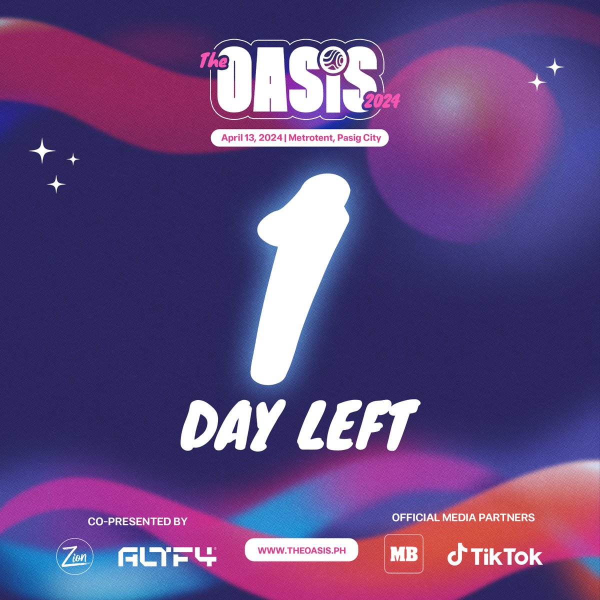 The OASIS officially arrives tomorrow!

Are you guys ready? Tag your Oasis buddies down below 👇

#TheOASIS2024 #SinceDayOne