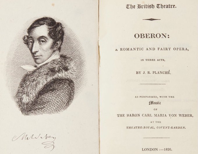 Ruler of this awful hour … Weber’s Oberon was premiered in London ⁦@RoyalOperaHouse⁩⁩ #OTD in 1826.