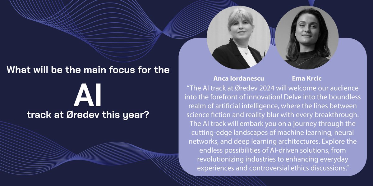 Introducing our new AI track! Formerly part of DATA, AI now gets the spotlight it deserves to reflect its growing impact across industries. Anca and Ema are building the track, guiding you through the latest in machine learning, neural networks and deep learning architectures.