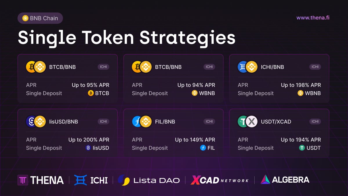 Concentrated liquidity made simple. These vaults featuring tokens from partners like @ichifoundation, @lista_dao, and @XcademyOfficial offer some of the easiest ways to generate passive income. Try them out and let us know what you think!