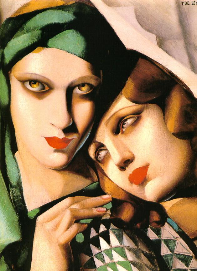 The Green Turban, 1927 by Polish Art Deco artist Tamara De Lempicka #womensart