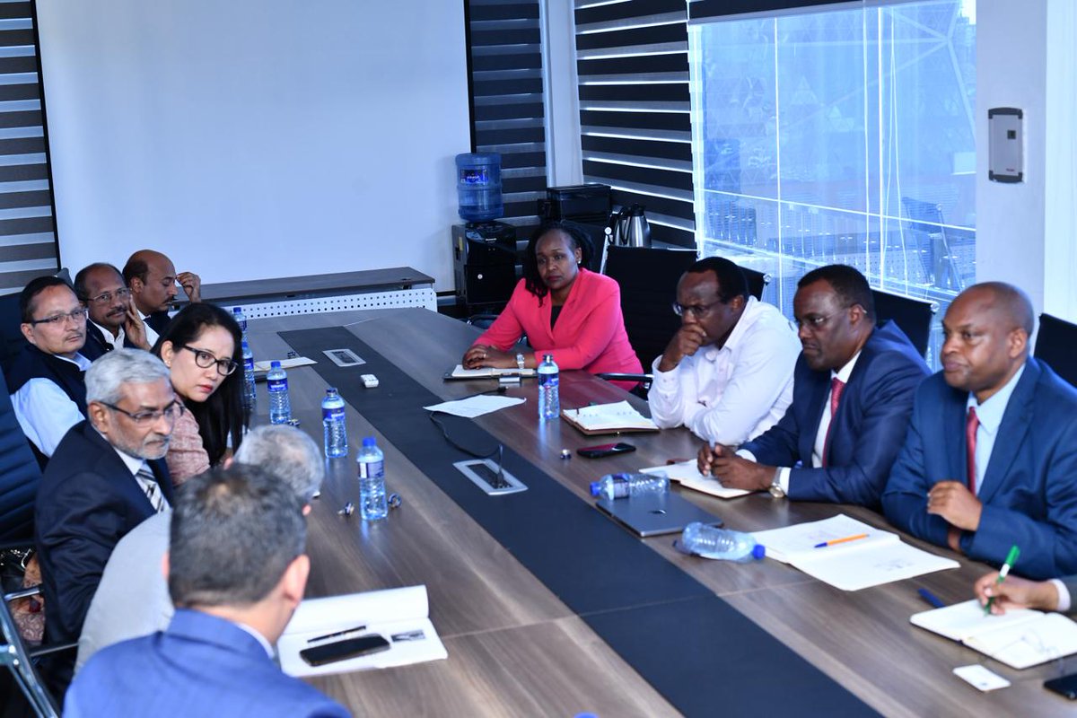 Secretary(ER) Dammu Ravi discussed partnership prospects in agriculture, DPI, healthcare, energy and infrastructure with Senior Adviser @Augcheruiyot, Chairperson @DavidNdii and other members of the Council of Economic Advisors in the Executive Office of the President. @MEAIndia