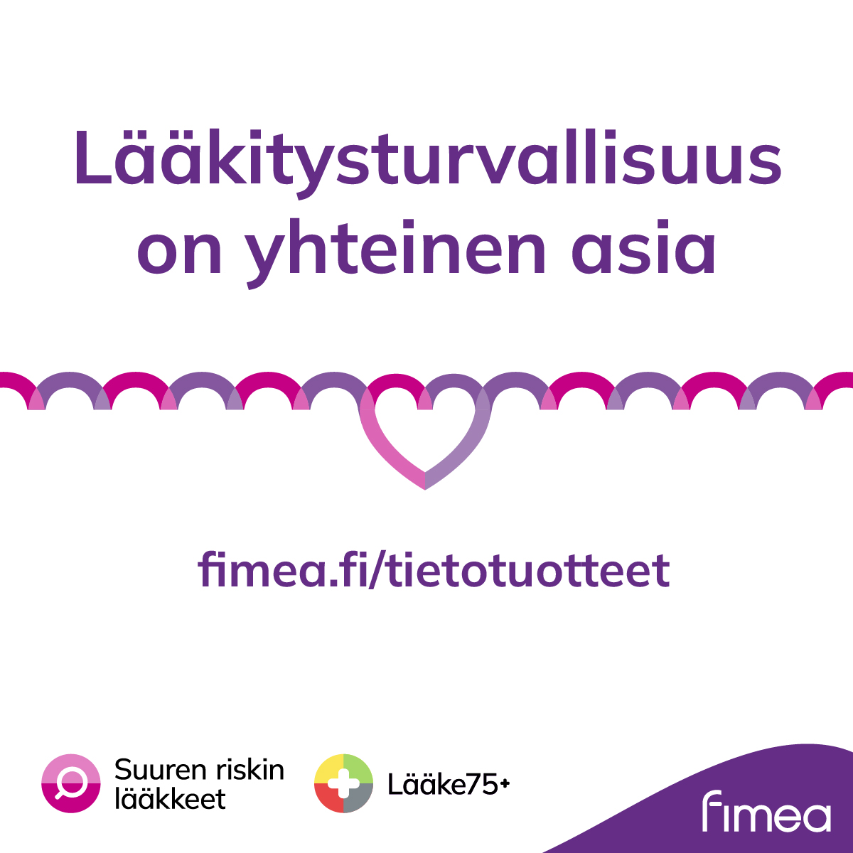 Hyödynnä tietotuotteiden infograafeja. Kieliversiot löytyvät Fimean verkkosivuilta: fimea.fi/laakehaut_ja_l… ja fimea.fi/laakehaut_ja_l…