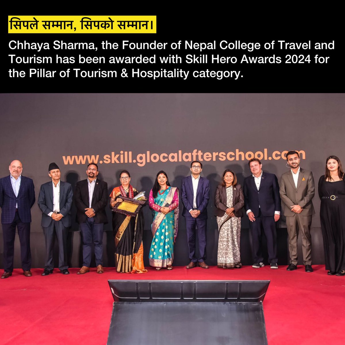 NoNext_Question's tweet photo. Congratulations to all the winners of Skill Hero Awards 2024. 🙌🏼
#skillhero #hero #glocal #nepal #nonextquestion https://t.co/4XP3K388Lk