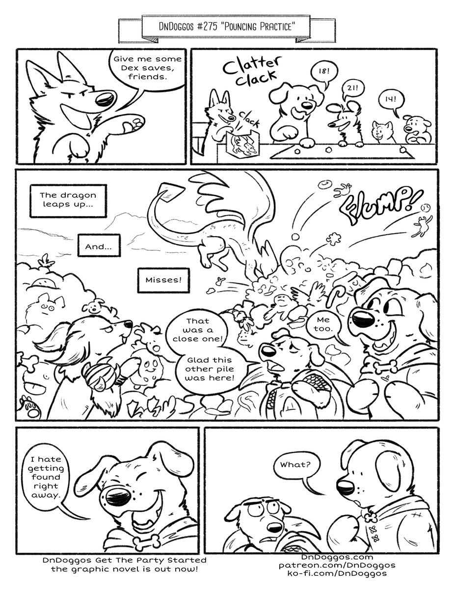 DnDoggos - #275 “Pouncing Practice” With some high rolling dex saves the DnDoggos get to continue the fun game! Or, you know, surviving. Share a story about a recent roll that got you or your party out of some trouble!