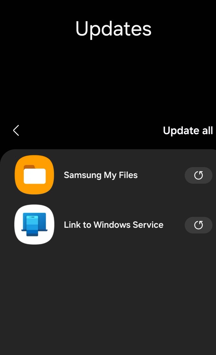 Hey Galaxy users 👋 

App update available in Galaxy Store:-

• My Files
• Link to windows service

#Samsung #GalaxyS24Ultra
#GalaxyS24 #GalaxyS23
#OneUI #OneUI6