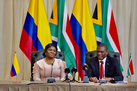 In May 2023, Vice President <a href="/FranciaMarquezM/">Francia Márquez Mina</a> was received by Deputy President <a href="/PaulMashatile/">Paul Mashatile</a> in Pretoria, a milestone in the Colombia-South Africa diplomatic relations. #Africa2026Strategy #COLinSA30Years <a href="/CancilleriaCol/">Cancillería Colombia</a> <a href="/ViceColombia/">Vicepresidencia Colombia</a> <a href="/DIRCO_ZA/">DIRCO South Africa</a>