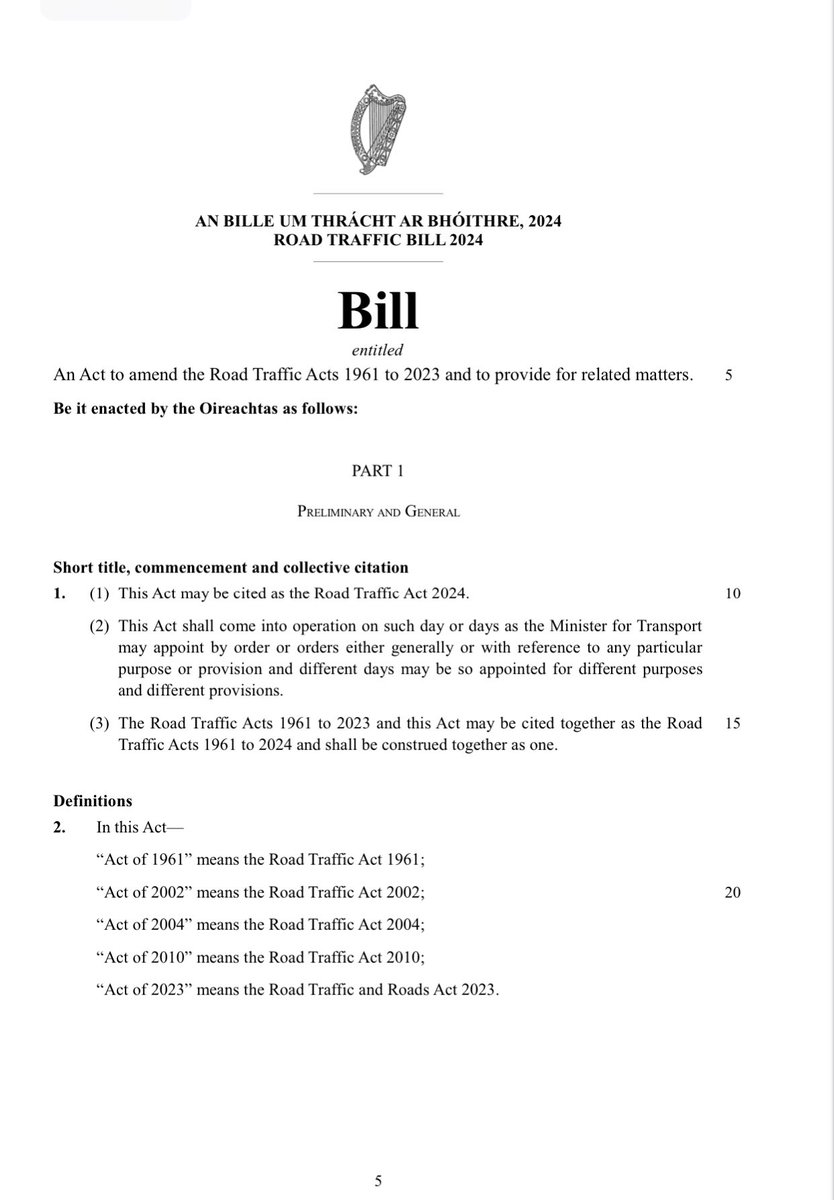 The Road Traffic Bill 2024 has passed through Dáil and Seanad and has been forwarded to the President for signing. Of the 61 fatalities on roads 11/4/2024 twenty five were drivers; 18 passengers; 12 pedestrians; 4 motorcyclists & 2 pedal cyclists #RIP data.oireachtas.ie/ie/oireachtas/…