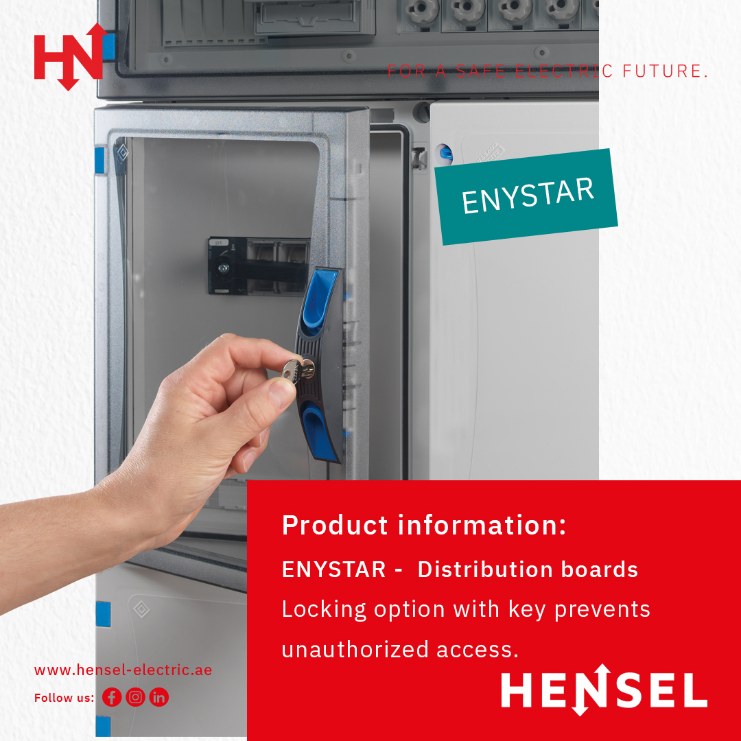 Hensel_Electric's tweet photo. Enystar - Distribution Boards
Product Information: Locking option with key prevents unauthorized access.

#Enycase #Distributionboards #selfassembly #lockingsystem #Hensel #henselelectricfze

Visit us at: https://t.co/4pdzVRzw4O https://t.co/jbgfzdjUHE