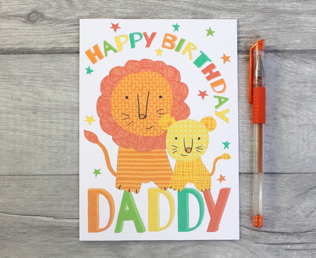 Say Happy Birthday to a special Daddy from their little one! Also available for Grandads and Grandpas buff.ly/3t97Ej2 #Earlybiz #onlinecraft #happybirthdayDaddy