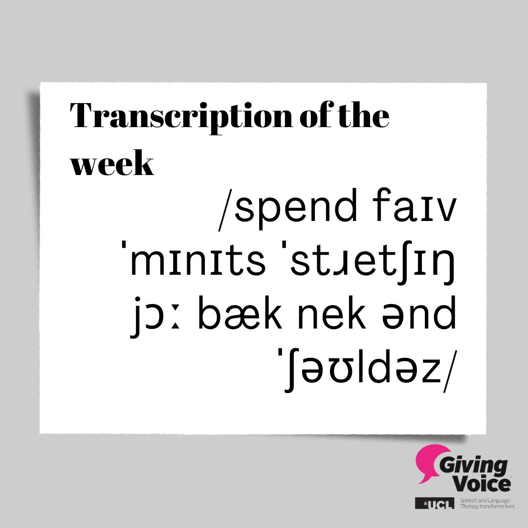 We like child's pose, but maybe go for something more discreet if you're in the office. 🧘‍♀️ 

#UCL #GivingVoice #MSC_SLS #SLT #SLT2Be #StressManagement #MindfulMoment #QuickRelaxation #LittleByLittle #StressAwarenessMonth #StressAwarenessMonth2024 #SmallActionsBigChanges