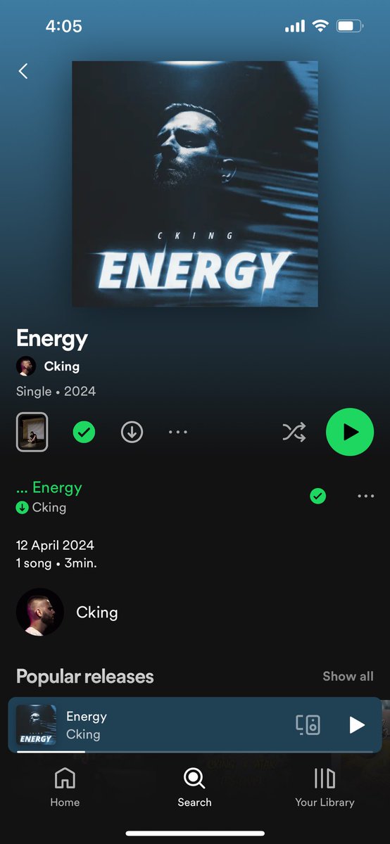 The comeback Single ‘Energy’ has arrived 🎧 let me know your thoughts fam! 
#NewMusicFriday