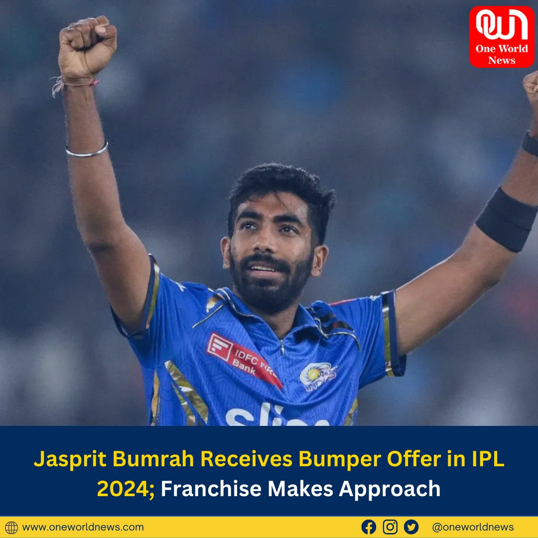 #JaspritBumrah , a veteran player for #MumbaiIndians , has been offered a significant deal by #RoyalChallengersBengaluru during #IPL2024 . The offer, made openly by RCB captain Faf du Plessis after a match against Mumbai, aims to recruit Bumrah to their team. #IPLUpdate