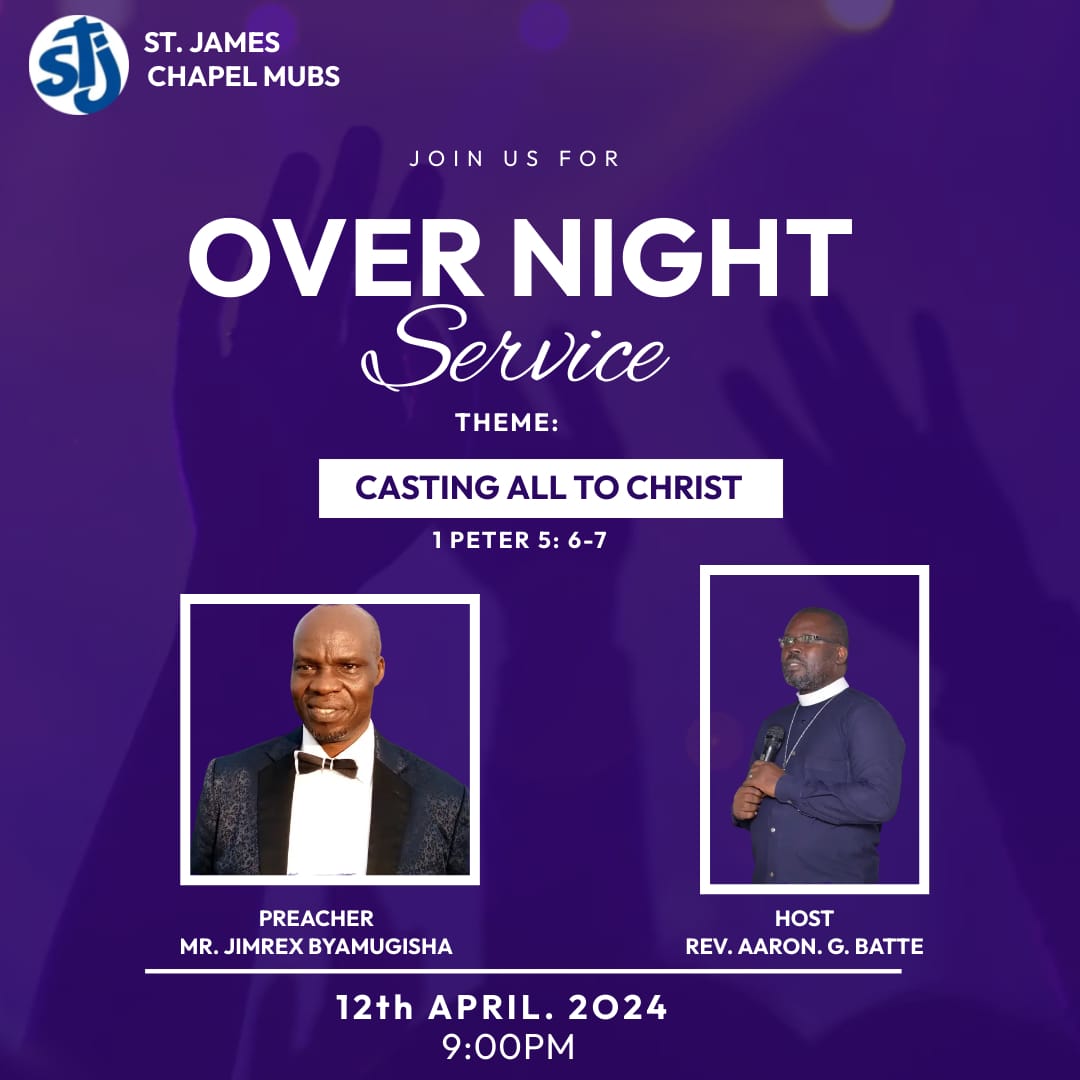 Hello beloved, what other moment would you define as great than a moment and a night with your maker. Today is the night, kindly invite a friend and attend in person.