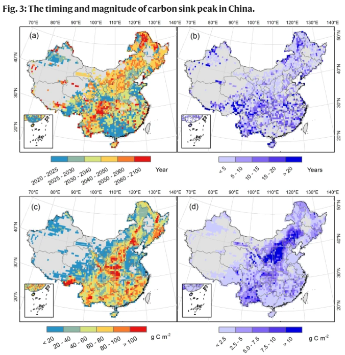 The authors show #China’s forests can sequester 172.3 million tons of #carbon per year in biomass by 2100 with improved management practices, while neglecting wood harvest impacts will cause a large bias in long-term future projections nature.com/articles/s4146…