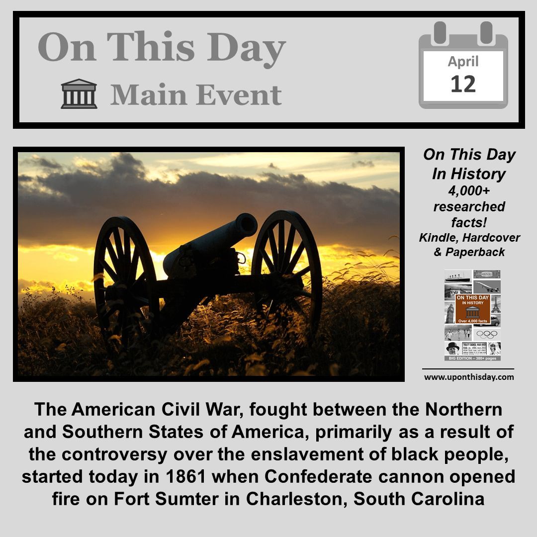 #OnThisDay Main Event #OTD The #AmericanCivilWar started in 1861 More here buff.ly/3fH4ZnL Also on #Kindle #Ad - buff.ly/2VXWeeN In #Paperback and #Hardcover