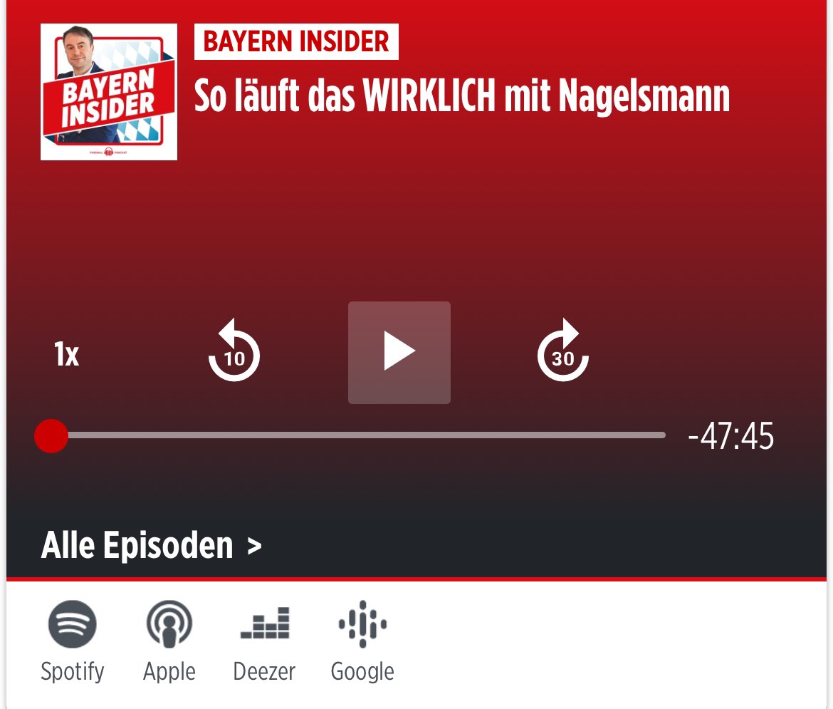 Neue Podcast-Folge „Bayern Insider“ ist jetzt überall abrufbar @BILD_Sport @SPORTBILD @altobelli13 bayerninsider.podigee.io/177-neue-episo…